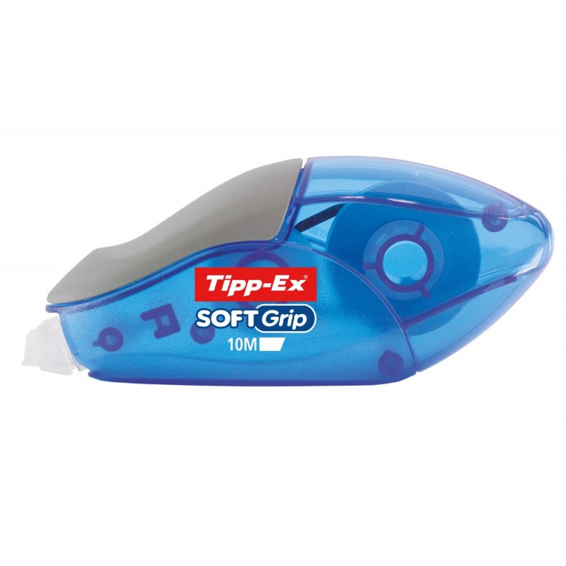 Correcteur tipp ex soft grip dévidoir ruban 4 2mmx10m application