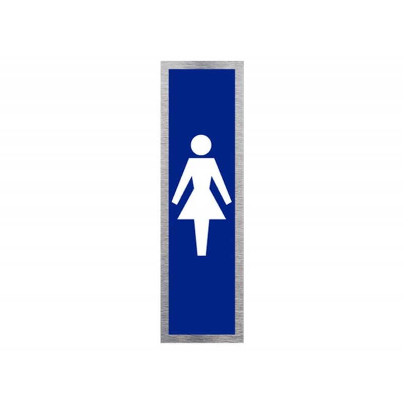 Plaque De Porte Toilettes Femme Signaletique Biz Pictogramme Vertical