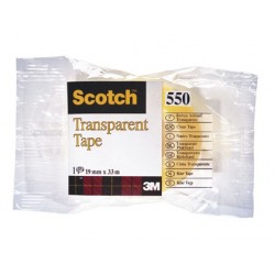 Ruban adhésif scotch transparent résistant 19mmx33m sachet