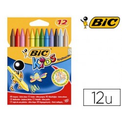 Crayon cire bic kids plastidécor 120mm résistant non...