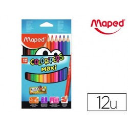 Crayon couleur maped color pep's jumbo triangulaire mine...