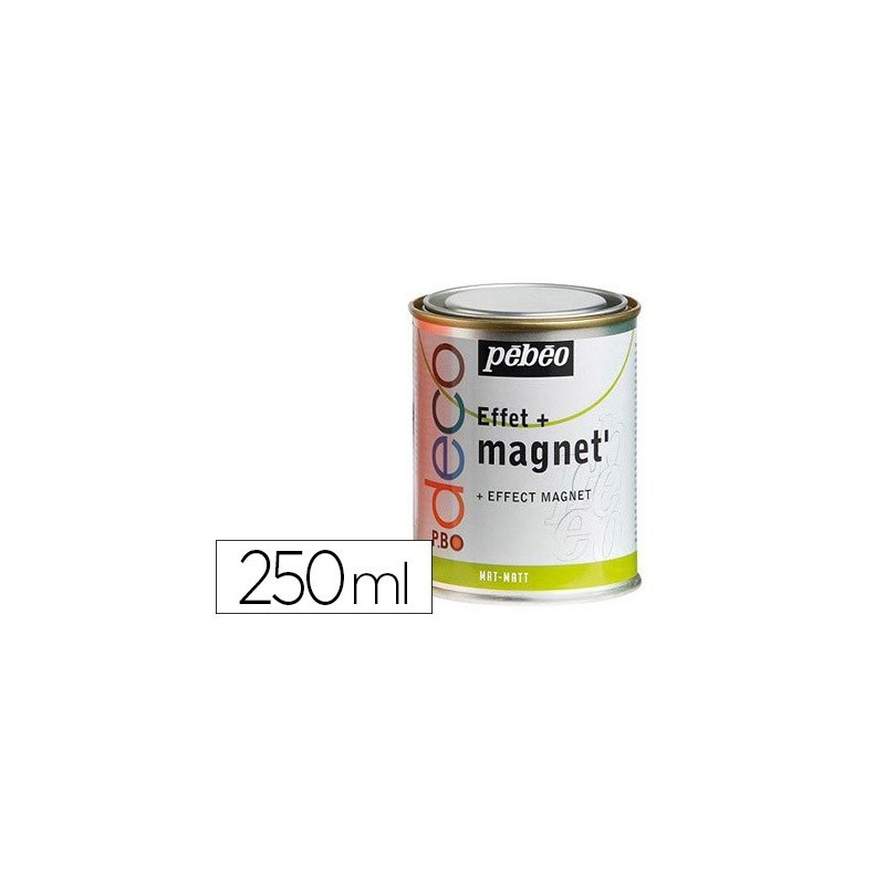 Peinture magnet pébéo base magnétique tous supports pot métal 250ml