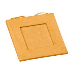 Cadre mini photo en carton à décorer 75x75mm forme carrée