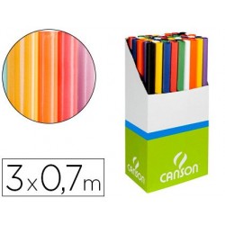Papier kraft canson 65g/m2 9 coloris assortis rouleau...