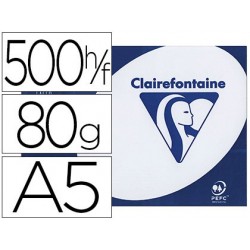 Papier clairefontaine clairalfa extra blanc a5 80g/m2...