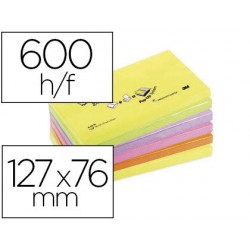 Bloc-notes post-it recharges z-notes 127x76mm 100f...