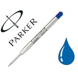 Recharge parker stylo-bille métal largeur fine coloris bleu