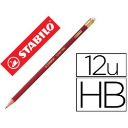 Stabilo Swano Crayon à Papier 2B 306/Rouge