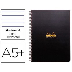 Cahier rhodiactive notebook reliure intégrale noire...