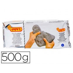 Pâte à modeler jovi autodurcissante coloris gris pain 500g