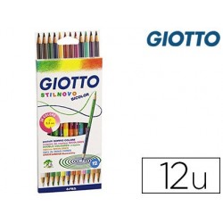 Crayon couleur giotto stilnovo bicolore hexagonal 6.8mm...