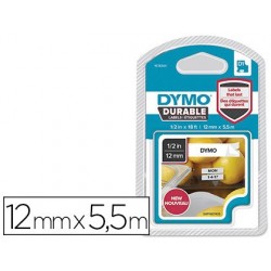 Ruban dymo d1 polyester adhésif permanent 12mmx5.5m...