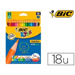 Crayon couleur bic kids evolution résine synthèse 175mm...