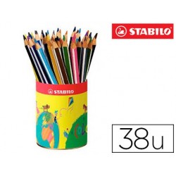 Crayon couleur stabilo trio long bois triangulaire 175mm...