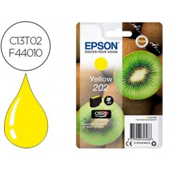 Cartouche epson jet d'encre 202 couleur jaune 300p