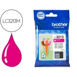 Cartouche brother jet d'encre lc3213 couleur magenta 400p