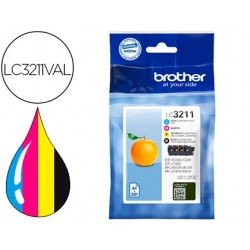 Cartouche brother jet d'encre lc3211 multipack 4 couleurs...