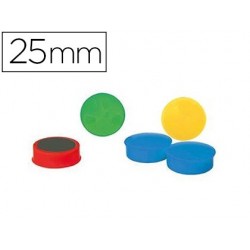 Aimant safetool rond diamètre 25mm coloris assortis...