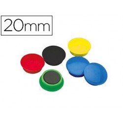 Aimant safetool rond diamètre 20mm coloris assortis...