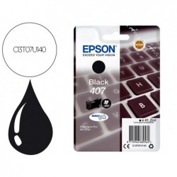 Cartouche epson jet d'encre 407l clavier couleur noir 26k