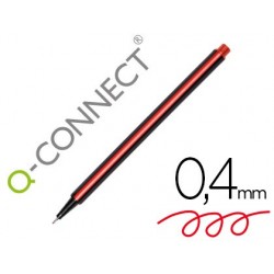 Stylo-feutre q-connect pointe fibre fine 0.4 mm coloris...