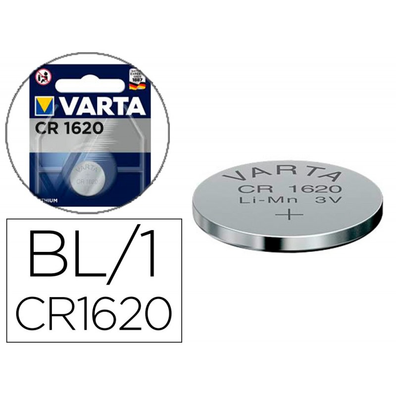 Blister 1 pile CR1620 3V Lithium