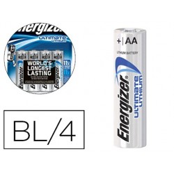 Pile energizer aa ultimate lithium aa blister 4 unités