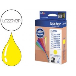 Cartouche brother jet d'encre originale lc223y couleur jaune