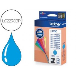 Cartouche brother jet d'encre originale lc223c couleur cyan