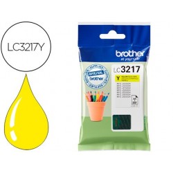 Cartouche brother jet d'encre lc3217 couleur jaune 550p