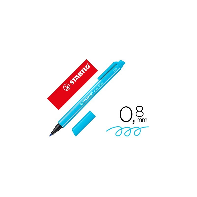 STABILO pointMax stylo-feutre pointe moyenne (0,8 mm) - Bleu azur