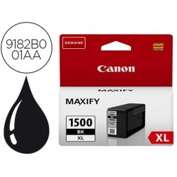 Cartouche canon jet d'encre 9182 b001-pgi1500xlbk couleur...