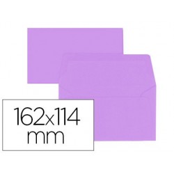 Enveloppe oxford vélin 114x162mm 120g coloris lilas étui...