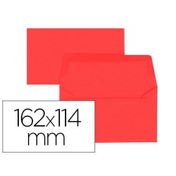 Enveloppe oxford vélin 114x162mm 120g coloris rouge étui...
