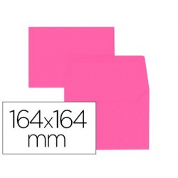Enveloppe oxford vélin 164x164mm 120g coloris rose étui...