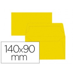 Enveloppe oxford vélin 90x140mm 120g coloris jaune canari...