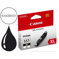 Cartouche canon jet d'encre 6443 b001-cli551bkxl couleur...