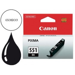 Cartouche canon jet d'encre 6508 b001-cli551bk couleur...