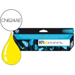 Cartouche hp 971 jet d'encre cn624ae couleur jaune 2500p