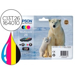 Cartouche epson t2616 jet d'encre c13t26164010 pack 4 encres