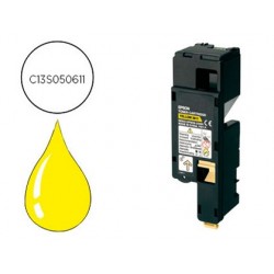 Toner laser epson s050611 c13s050611 couleur jaune 1400p