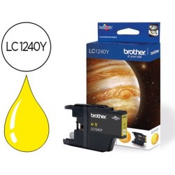 Cartouche brother jet d'encre lc1240y couleur jaune 600p