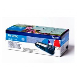 Toner laser brother tn328c couleur cyan haute capacité 6000p