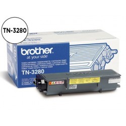 Toner laser brother tn3280 couleur noir haute capacité 8000p