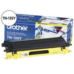 Toner laser brother tn135y couleur jaune haute capacité...