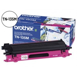Toner laser brother tn135m couleur magenta haute capacité...