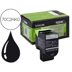 Toner laser lexmark 70c2hk0 pour cs310/410 couleur noir...