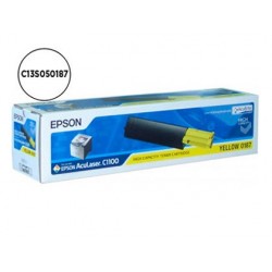 Toner laser epson s050187 c13s050187 couleur jaune haute...