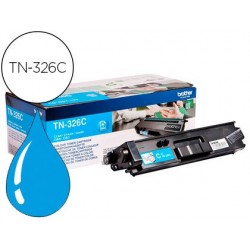 Toner laser brother tn326c couleur cyan 3500p