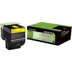 Toner lexmark 80c2hye couleur jaune 3000 pag